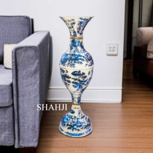 SANJARI Elegant Metal Flower Vase Big Size 24 Inches Height Long- Stylish Home Decor Accent with Durable Craftsmanship - Contemporary Design for Flowers, Living Room, and Wedding Decor | Pack of 1