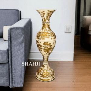 SANJARI Elegant Metal Flower Vase Big Size 24 Inches Height Long- Stylish Home Decor Accent with Durable Craftsmanship - Contemporary Design for Flowers, Living Room, and Wedding Decor | Pack of 1
