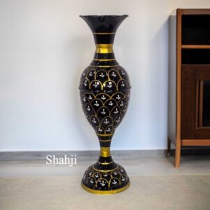 SANJARI Elegant Metal Flower Vase Big Size 24 Inches Height Long- Stylish Home Decor Accent with Durable Craftsmanship - Contemporary Design for Flowers, Living Room, and Wedding Decor | Pack of 1