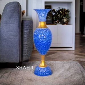 SANJARI Elegant Metal Flower Vase Big Size 24 Inches Height Long- Stylish Home Decor Accent with Durable Craftsmanship - Contemporary Design for Flowers, Living Room, and Wedding Decor | Pack of 1